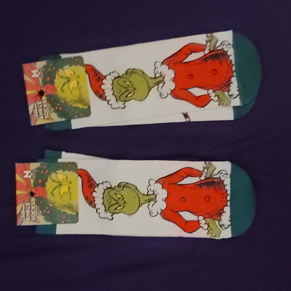 Children Grinch Ankle Socks